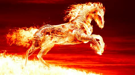 Unfinished Horse Drawing / Flaming Horse Rating .